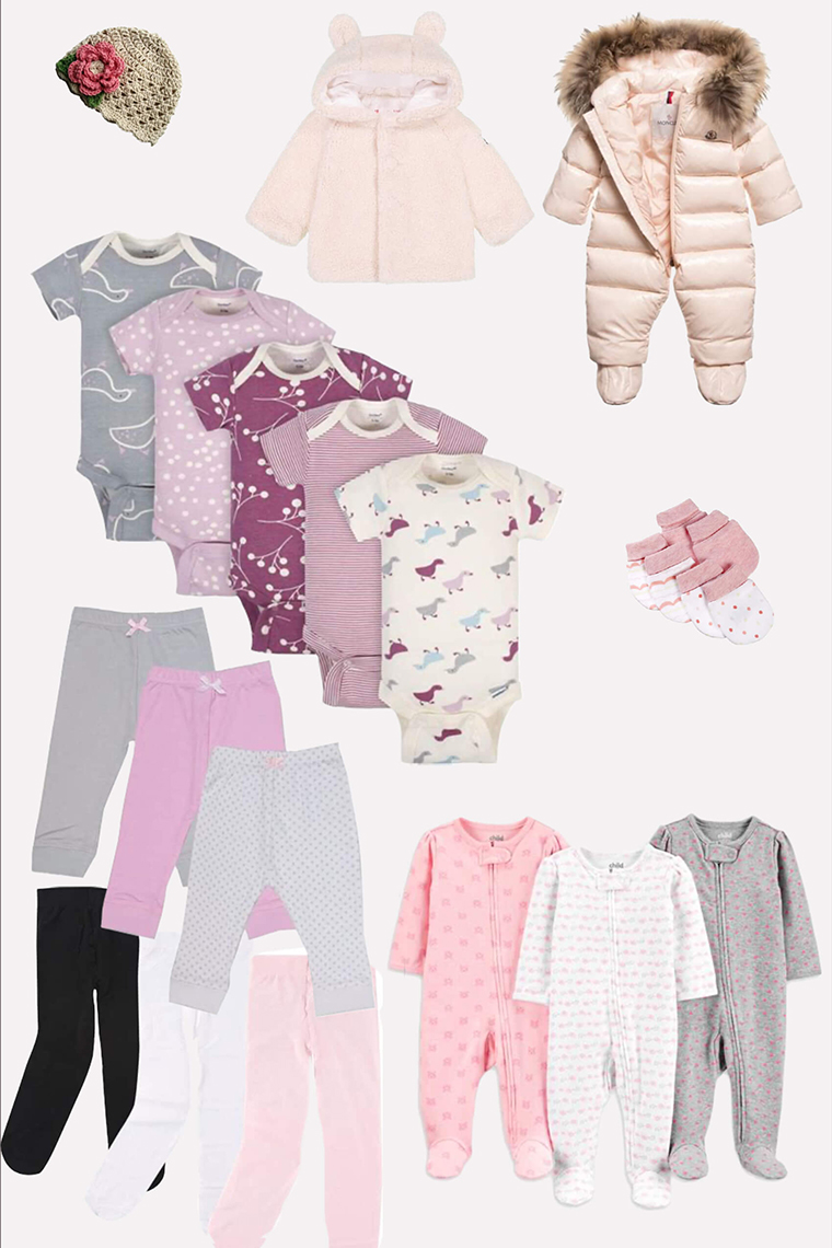 a baby girl capsule wardrobe