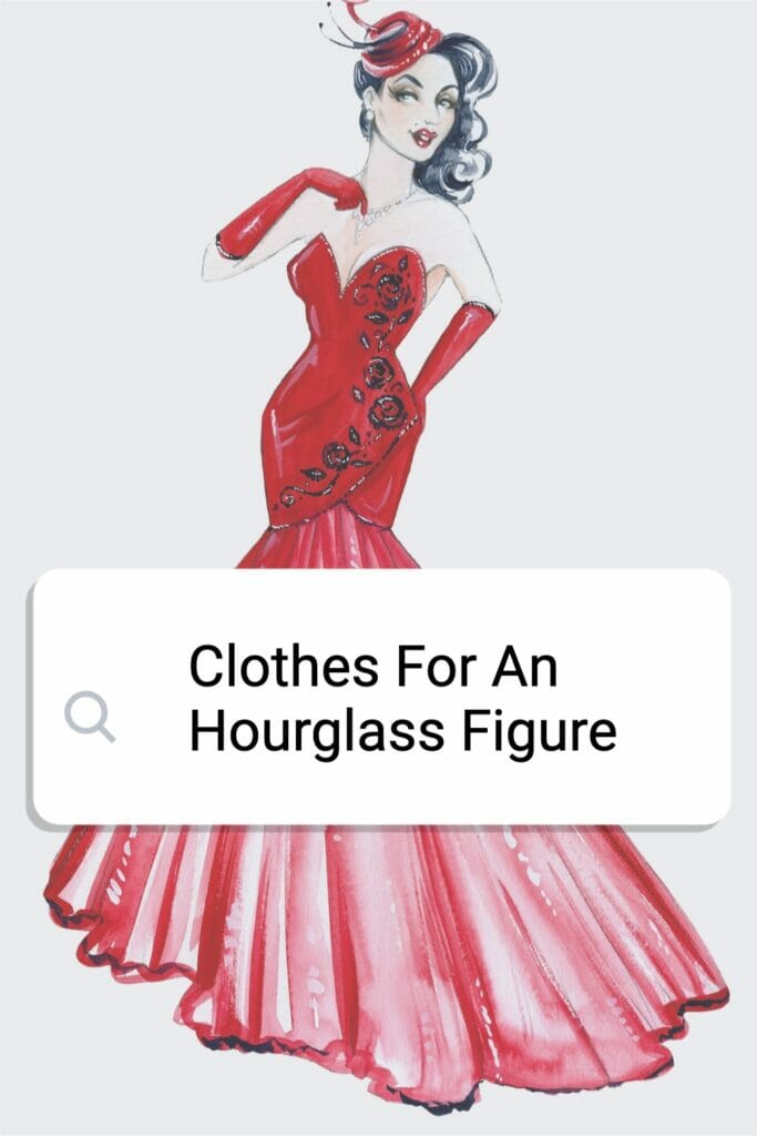 Woman with an hourglass figure