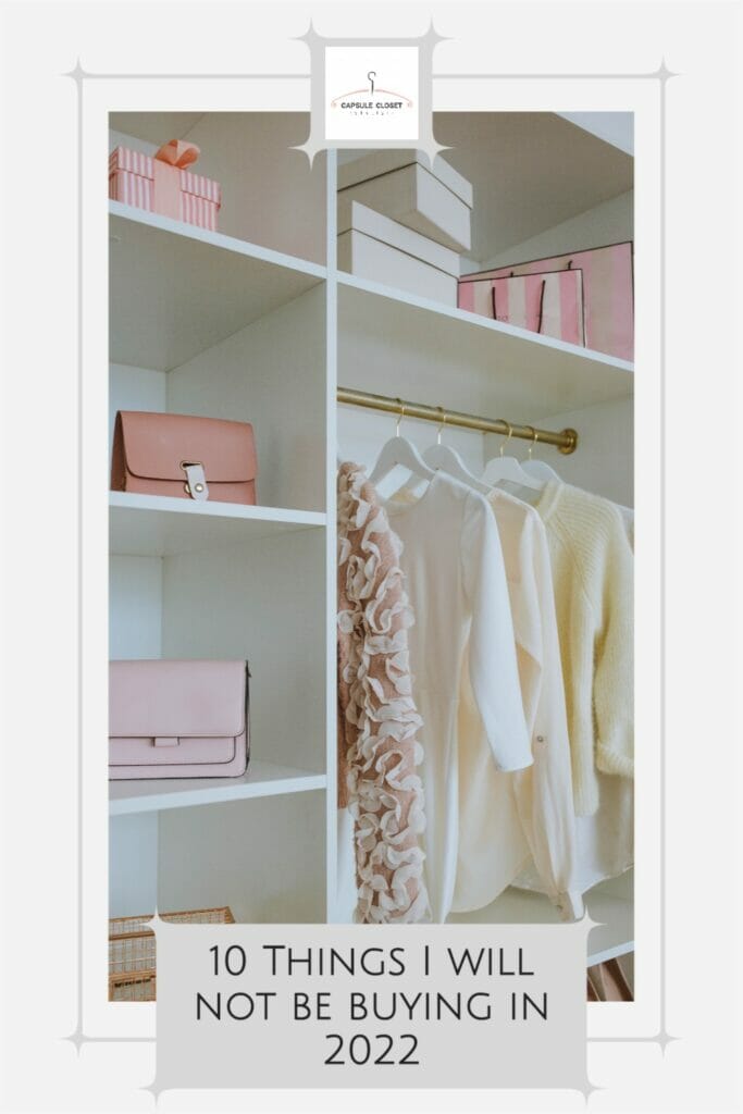 a wardrobe full of a cohesive collection of clothes