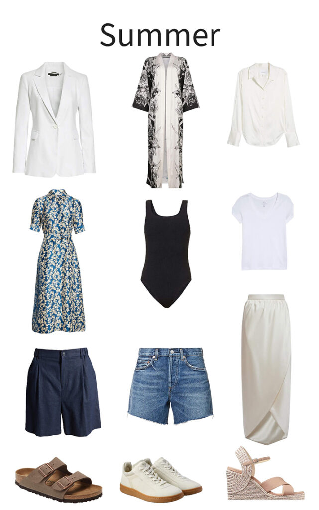 summer capsule wardrobe mix and match