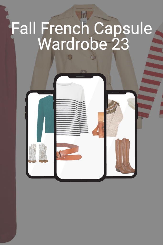 three phones with french inspired outfit ideas